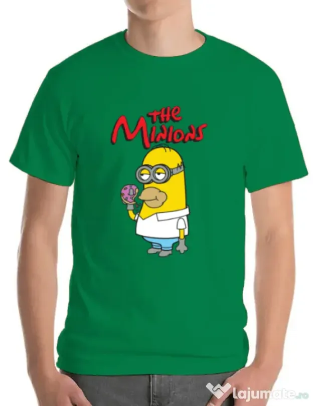 Tricou ADLER barbat The Minions Verde mediu