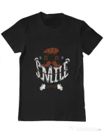 Tricou ADLER barbat Keep smile everyday Negru