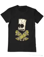 Tricou ADLER barbat Death of Skateboarder Negru