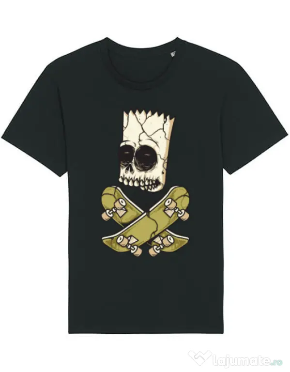 Tricou STANLEY STELLA barbat Death of Skateboarder Negru