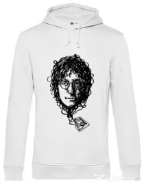 Hoodie barbat cu gluga Imagine Cassette Alb