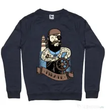 Bluza ADLER barbat Adventure of the Sea Denim inchis
