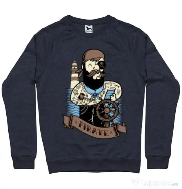 Bluza ADLER barbat Adventure of the Sea Denim inchis