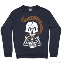 Bluza ADLER barbat Its Coffee Time Denim inchis
