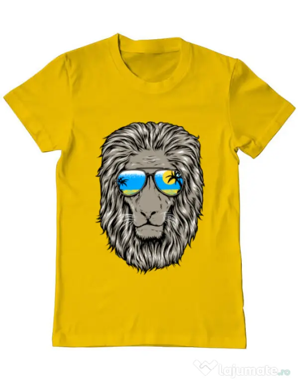 Tricou ADLER barbat King of Summer Galben