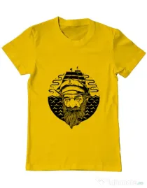 Tricou ADLER barbat Old Helmsman Galben
