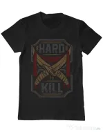 Tricou ADLER barbat Hard To Kill Negru