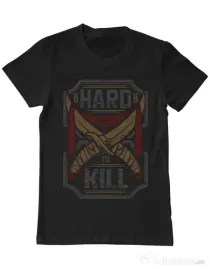 Tricou ADLER barbat Hard To Kill Negru