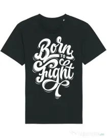 Tricou STANLEY STELLA barbat Born To Fight Negru