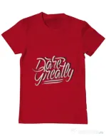 Tricou ADLER barbat Dare Greatly Rosu