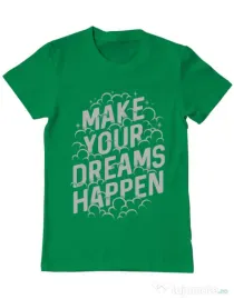 Tricou ADLER barbat Make your dreams happen Verde mediu