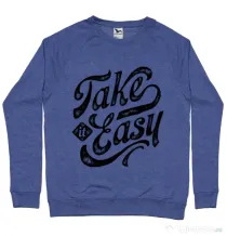 Bluza ADLER barbat Take it easy Albastru melanj