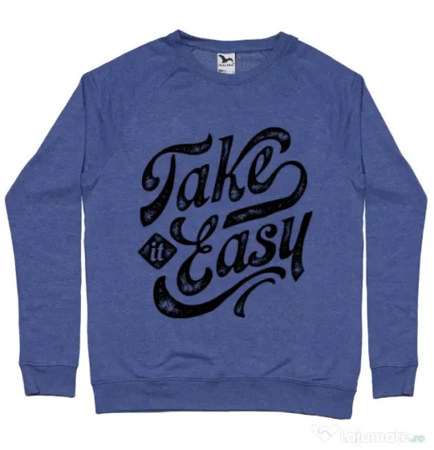 Bluza ADLER barbat Take it easy Albastru melanj