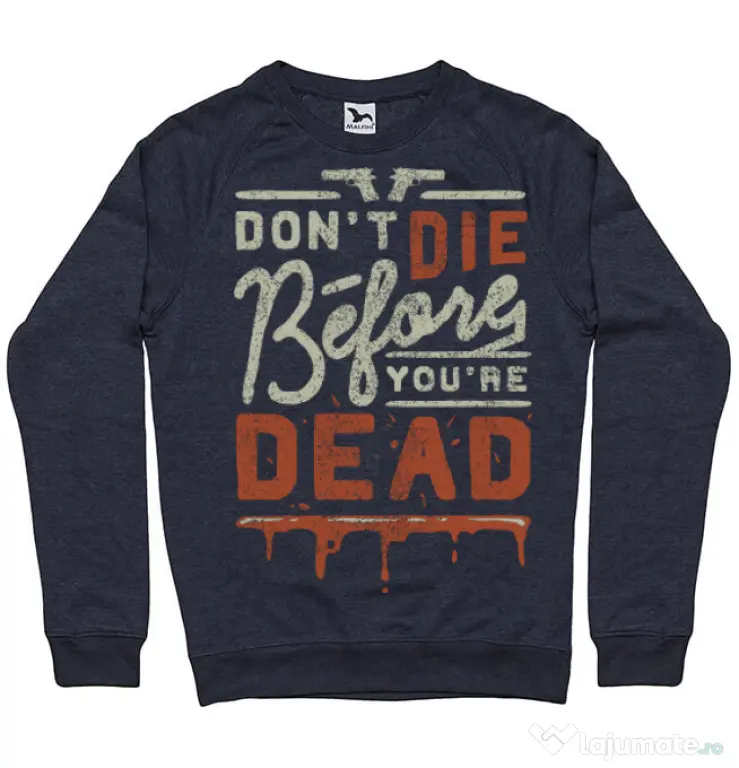 Bluza ADLER barbat Dont die Denim inchis