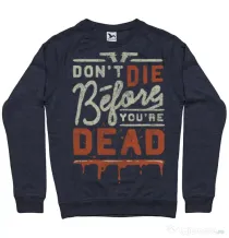 Bluza ADLER barbat Dont die Denim inchis