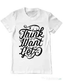 Tricou ADLER barbat Think it Alb