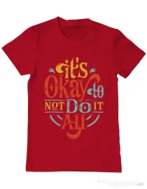 Tricou ADLER barbat Its ok Rosu