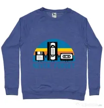 Bluza ADLER barbat Never forget Albastru melanj