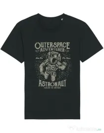 Tricou STANLEY STELLA barbat Astronaut Negru