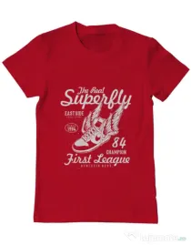 Tricou ADLER barbat Superfly Rosu