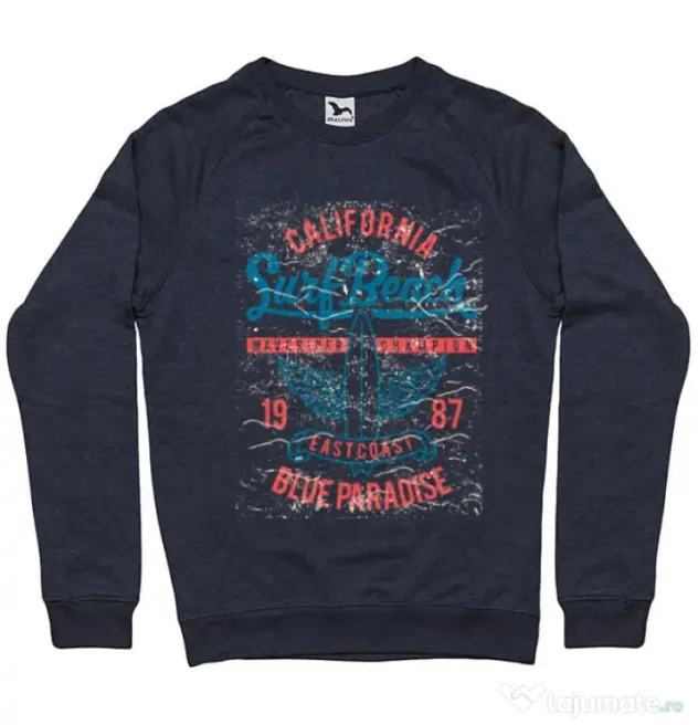 Bluza ADLER barbat Surf Beach Denim inchis