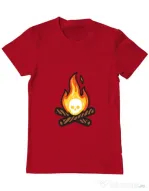 Tricou ADLER barbat Skullfire Rosu