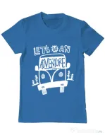 Tricou ADLER barbat Lets Go an Adventure Albastru azuriu