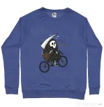 Bluza ADLER barbat Back to Boo Albastru melanj