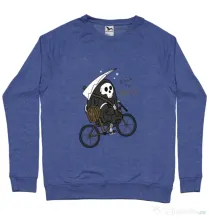 Bluza ADLER barbat Back to Boo Albastru melanj