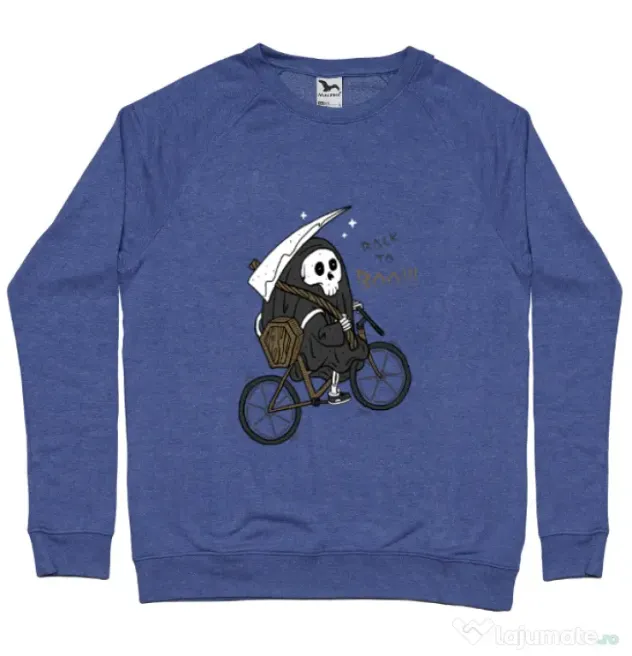Bluza ADLER barbat Back to Boo Albastru melanj