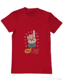 Tricou ADLER barbat Yes You Can Rosu
