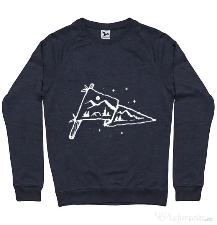 Bluza ADLER barbat Camp Flag Denim inchis