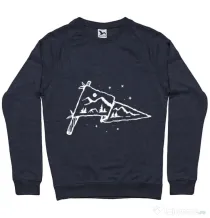 Bluza ADLER barbat Camp Flag Denim inchis