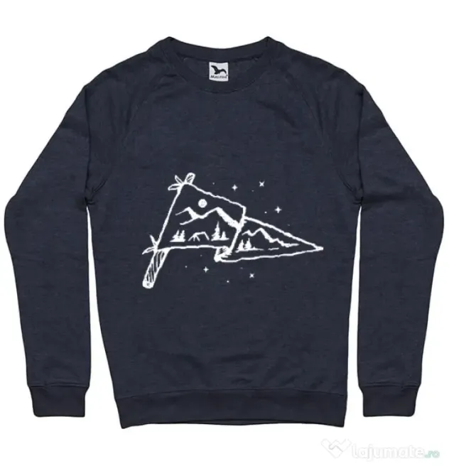 Bluza ADLER barbat Camp Flag Denim inchis