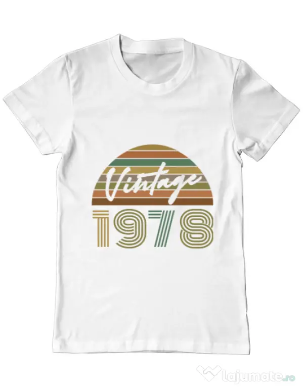 Tricou ADLER barbat Vintage 1978 Alb