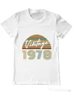 Tricou ADLER barbat Vintage 1978 Alb