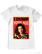 Tricou ADLER barbat I dump your ass Alb