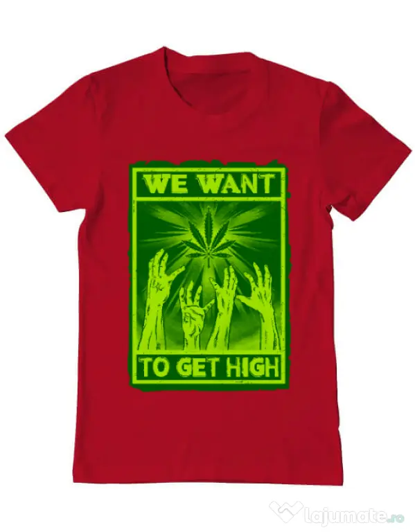 Tricou ADLER barbat High zombies Rosu