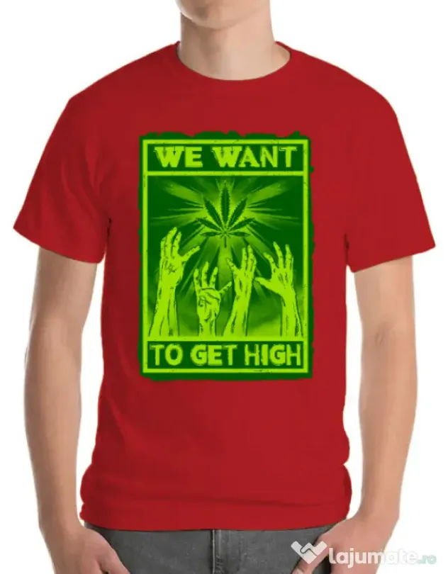 Tricou ADLER barbat High zombies Rosu
