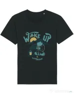 Tricou STANLEY STELLA barbat Wake up and drink a coffee Negru