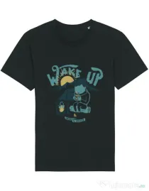 Tricou STANLEY STELLA barbat Wake up and drink a coffee Negru