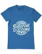 Tricou ADLER barbat Different Doesnt Mean Wrong Albastru azuriu