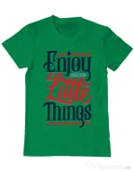 Tricou ADLER barbat Enjoy The Little Things Verde mediu