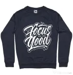Bluza ADLER barbat Focus On The Good Denim inchis