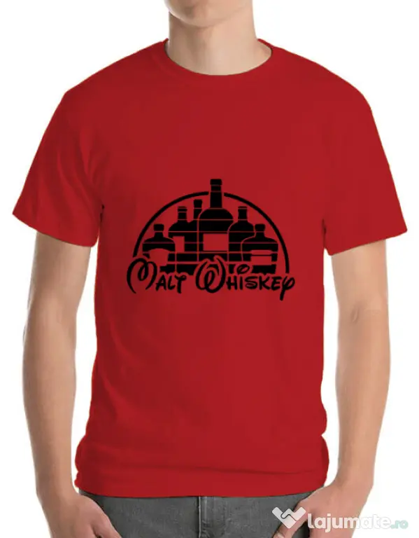 Tricou ADLER barbat Whiskey Rosu