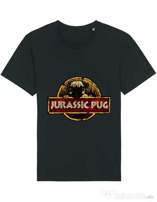Tricou STANLEY STELLA barbat Jurassic Pug Negru