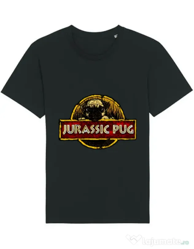 Tricou STANLEY STELLA barbat Jurassic Pug Negru