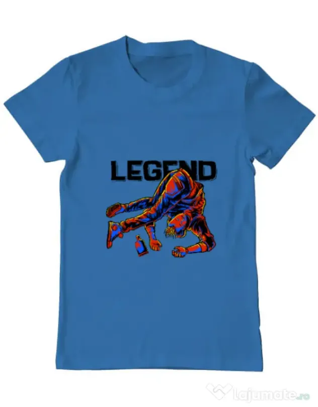 Tricou ADLER barbat LEGEND Albastru azuriu
