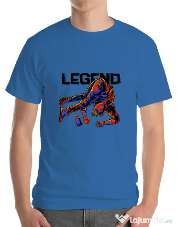 Tricou ADLER barbat LEGEND Albastru azuriu