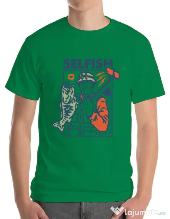 Tricou ADLER barbat SELFISH Verde mediu